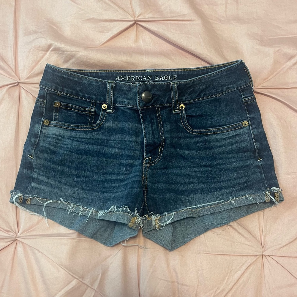 American Eagle jean shorts, Shortie - Super Stretch, size 4